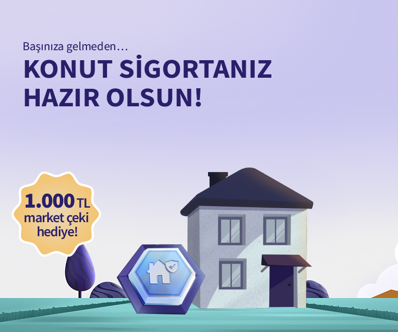Katılım Konut Sigortası yaptırana A101'den 1000 TL'lik hediye çeki!